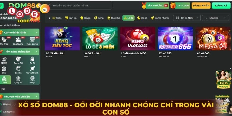 Lô Đề Online Dom88 - Đổi Đời Nhanh Chóng Chỉ Trong Vài Con Số